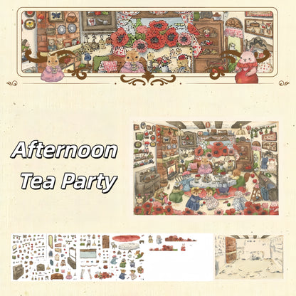 Village Diary 3D Sticker | 3 Cute Miniature Scenes