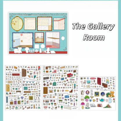 My Little House 3D Sticker | 2 Cute Miniature Scenes