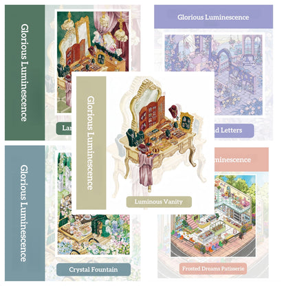 Glorious Luminescence 3D Sticker | 5 Cute Miniature Scenes