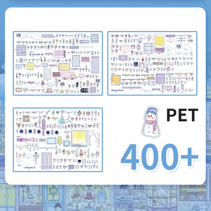 Fairy Tale Days 3D Sticker | 4 Cute Miniature Scenes