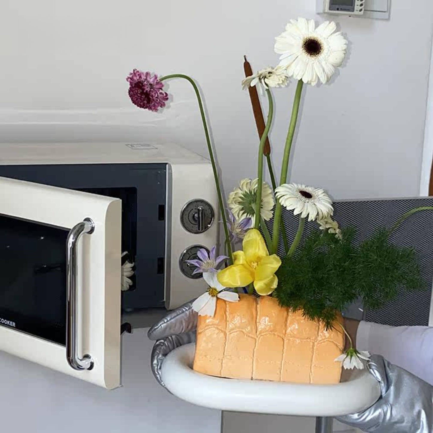 Bread-Shaped Ceramic Vase