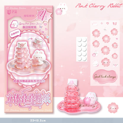 Sweet Dreams 3D Stackable Stickers | 4 Cute Miniature Themes