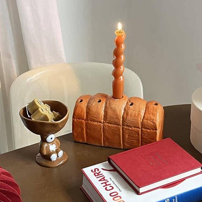 Bread-Shaped Ceramic Vase