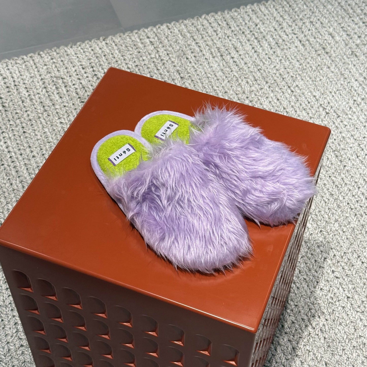 Long Pile Indoor Silent Non-Slip Slippers