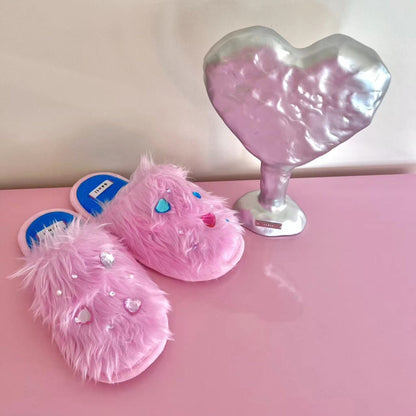 Long Pile Indoor Silent Non-Slip Slippers