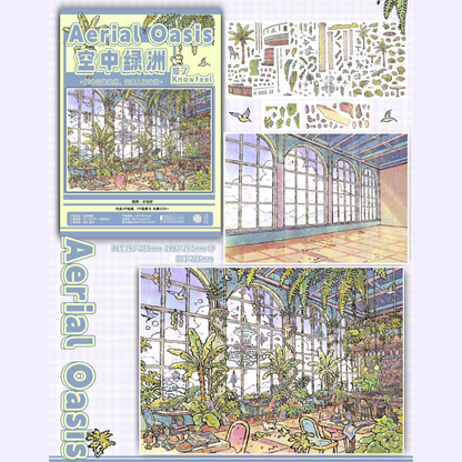 Mystic Corners 3D Sticker | 4 Cute Miniature Scenes