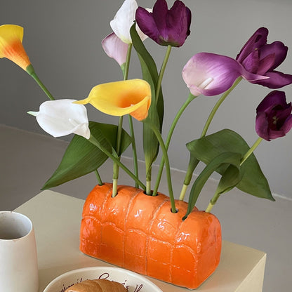 Bread-Shaped Ceramic Vase