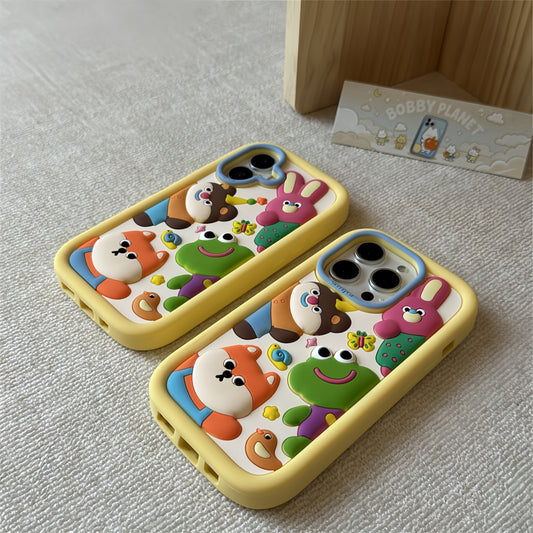 Cute Cartoon Animals Silicone Phone Case