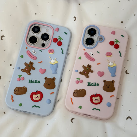 Cherry Bear Silicone Phone Case