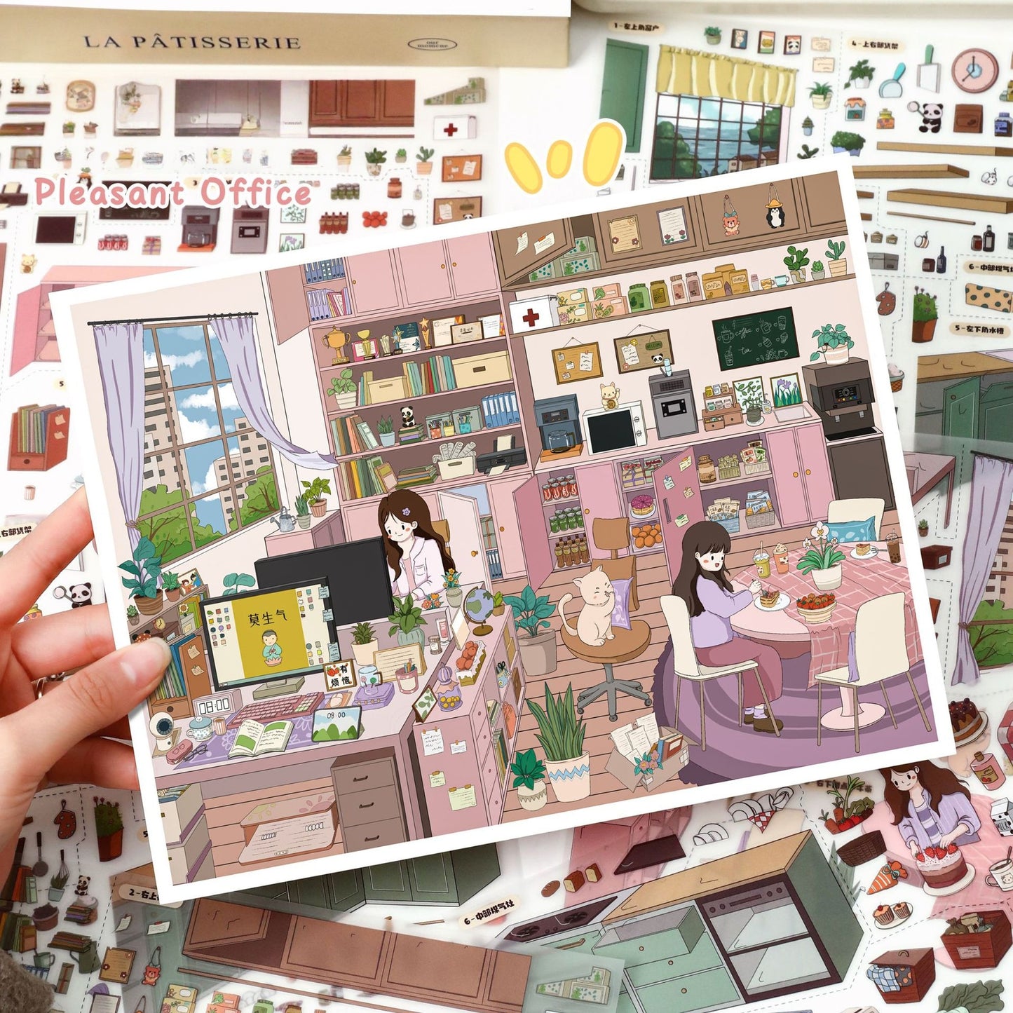 Everyday Sweet 3D Sticker | 2 Cute Miniature Scenes