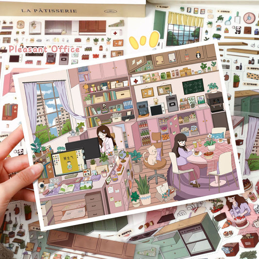 Everyday Sweet 3D Sticker | 2 Cute Miniature Scenes