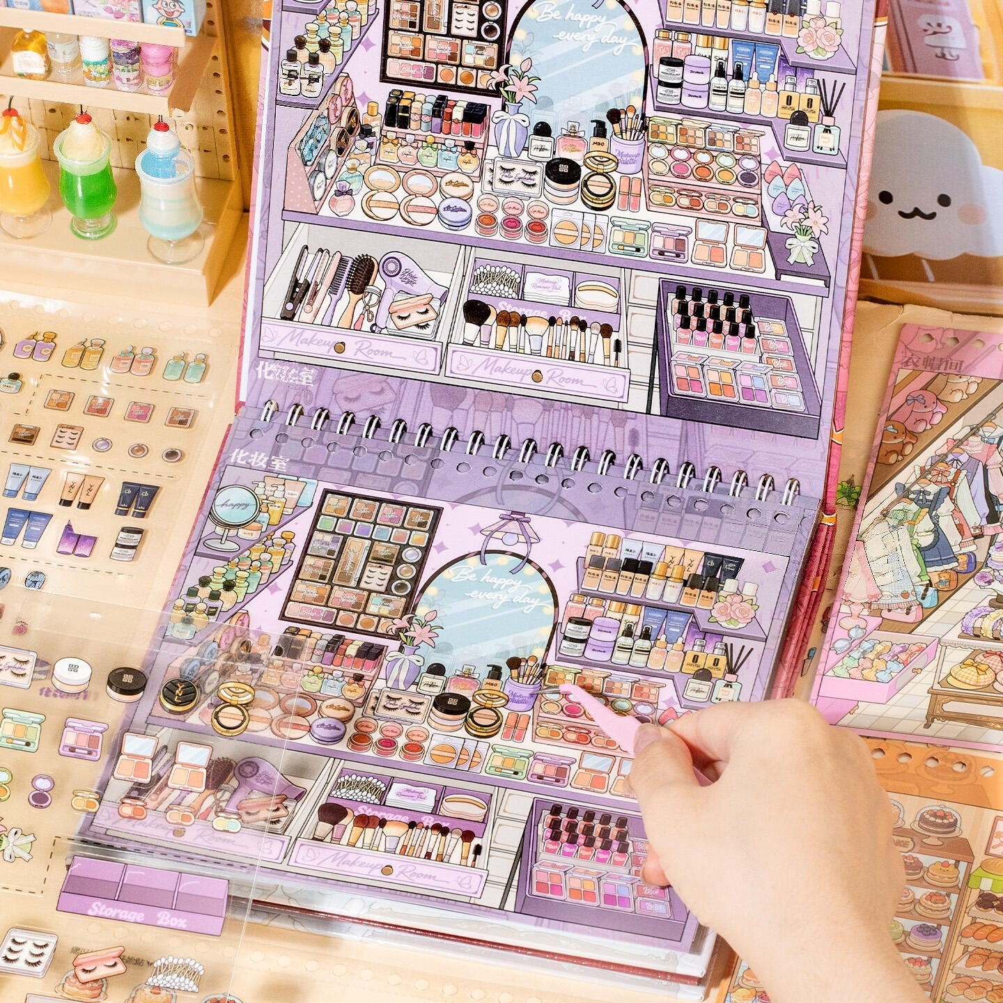 Shelf Display 3D Sticker Book