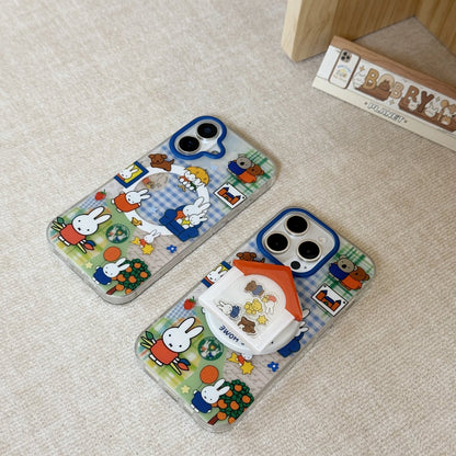 Miffy's Small House Magnetic Stand Acrylic Phone Case
