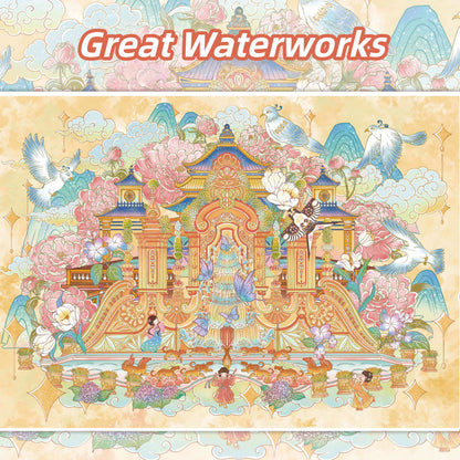 Summer Palace 3D Sticker | 2 Cute Miniature Scenes