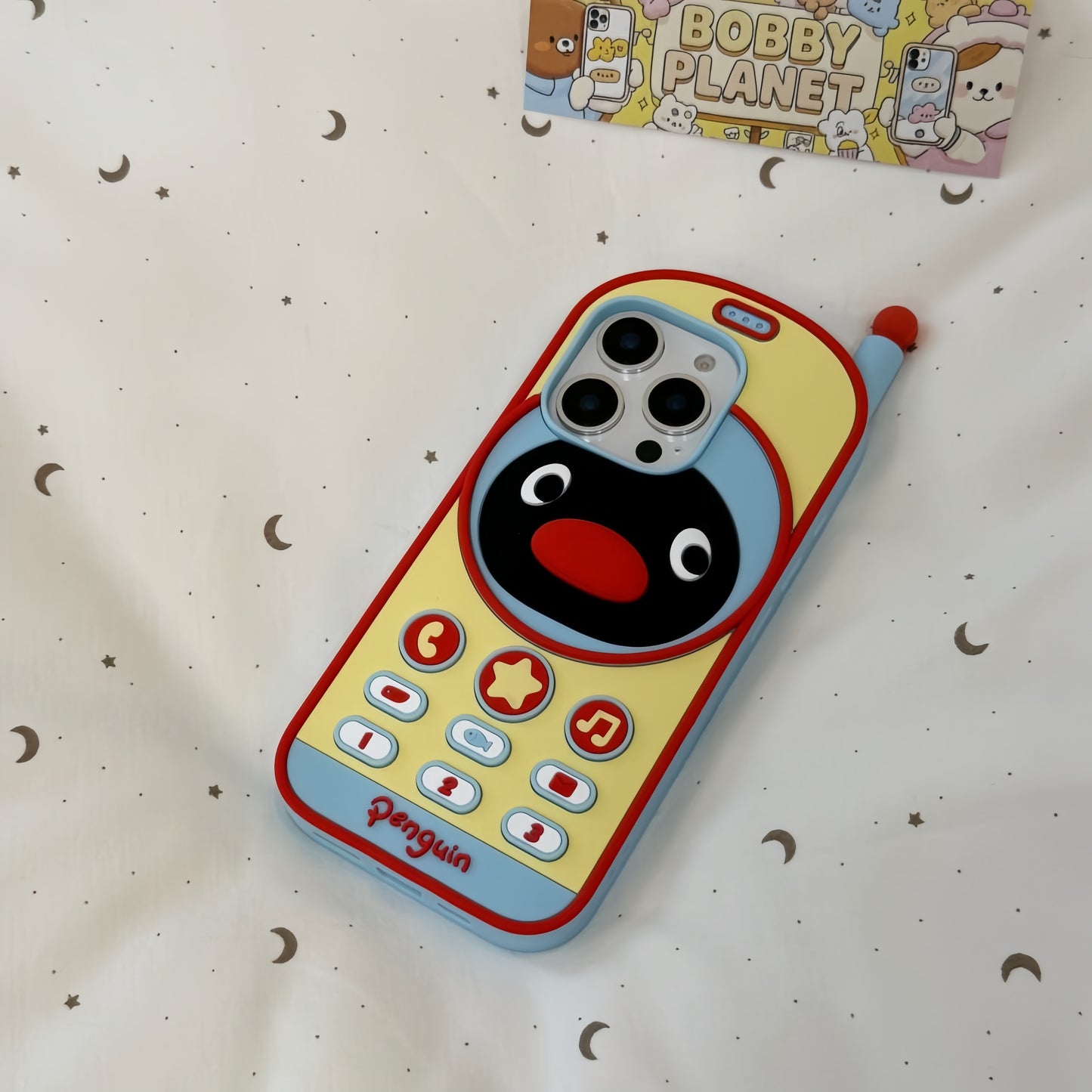 Penguin Retro Brick Phone Silicone Phone Case