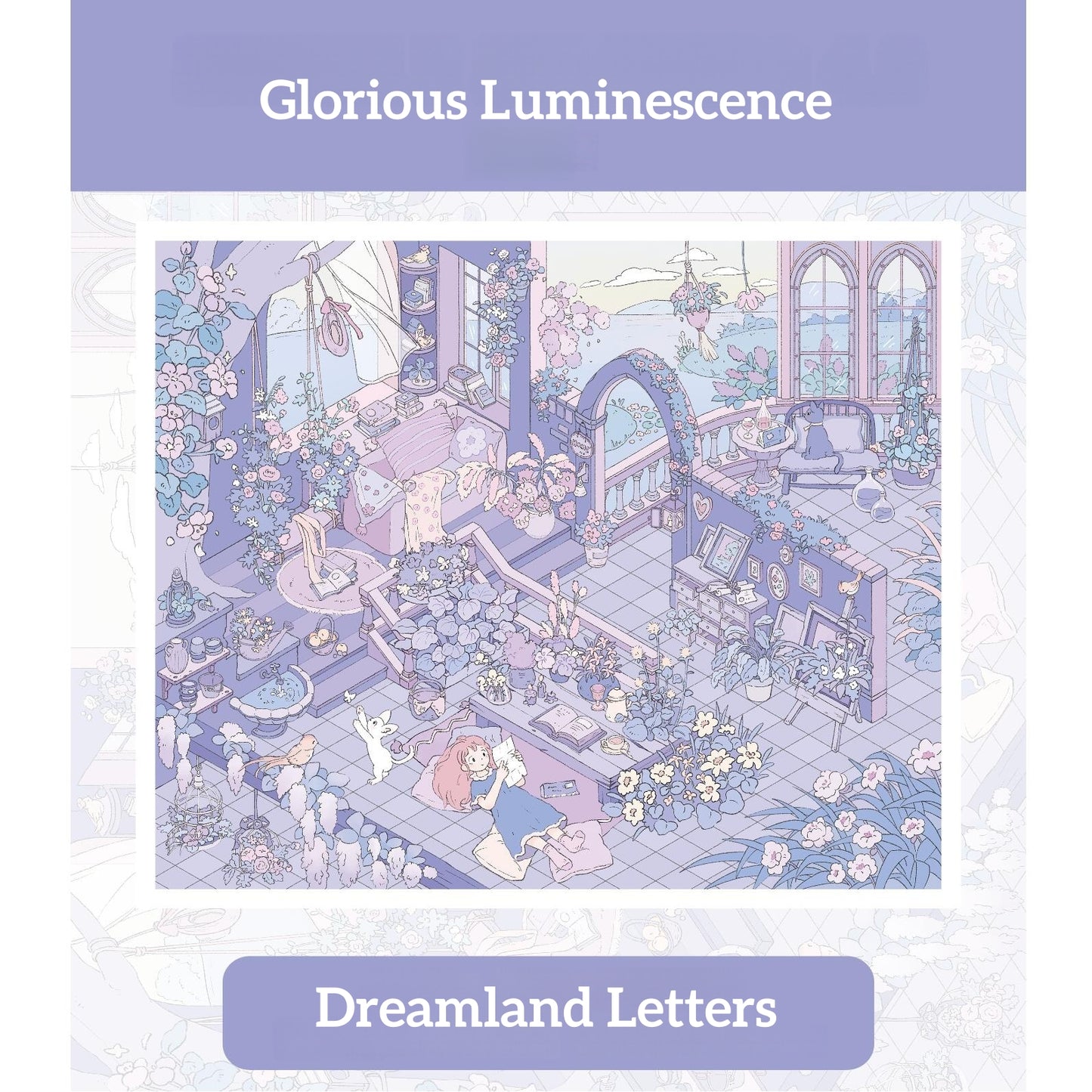 Glorious Luminescence 3D Sticker | 5 Cute Miniature Scenes