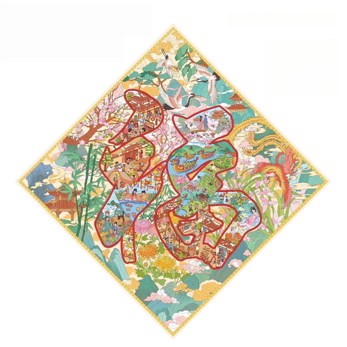 Blessings All Around 3D Sticker