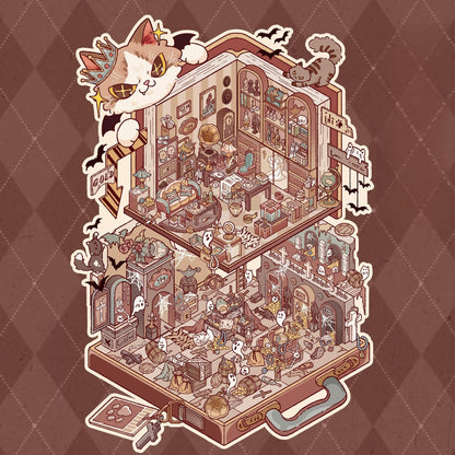 Study Secret Chamber 3D Sticker