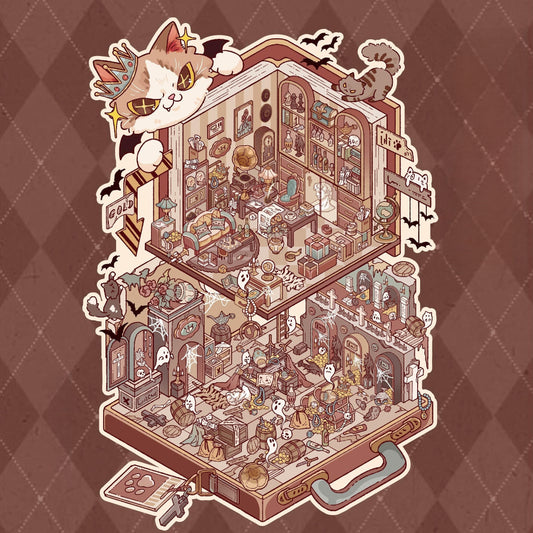 Study Secret Chamber 3D Sticker