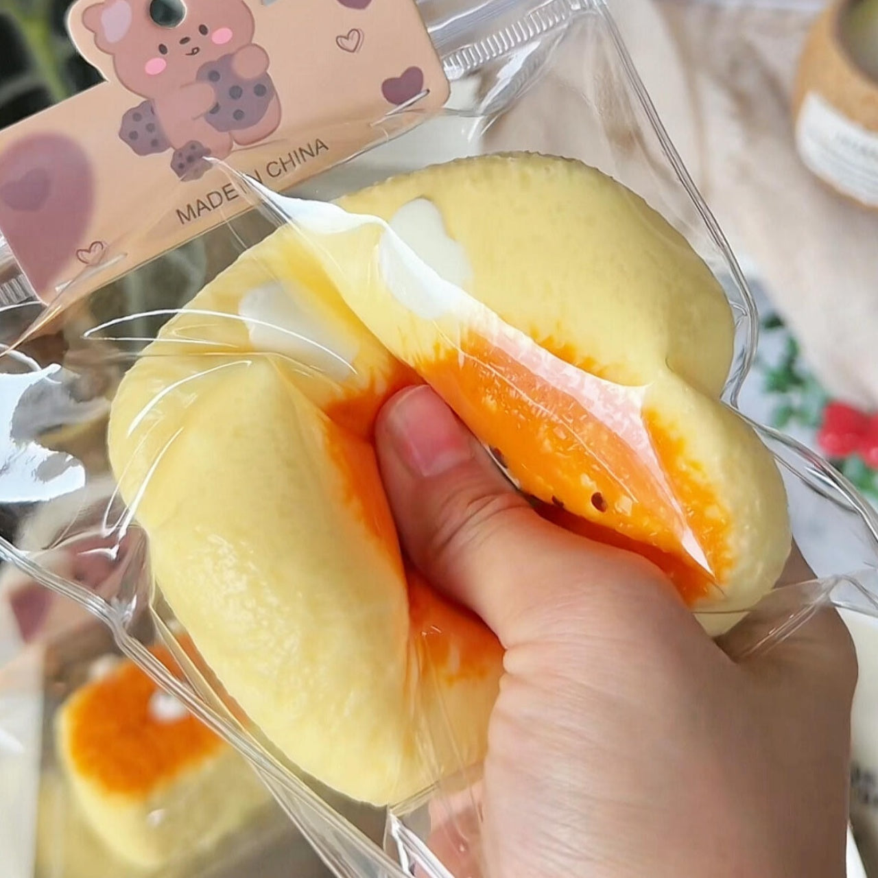 Bear Half-Baked Cheese Bread Squishy