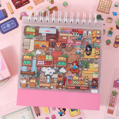 Pixel World 3D Sticker Book