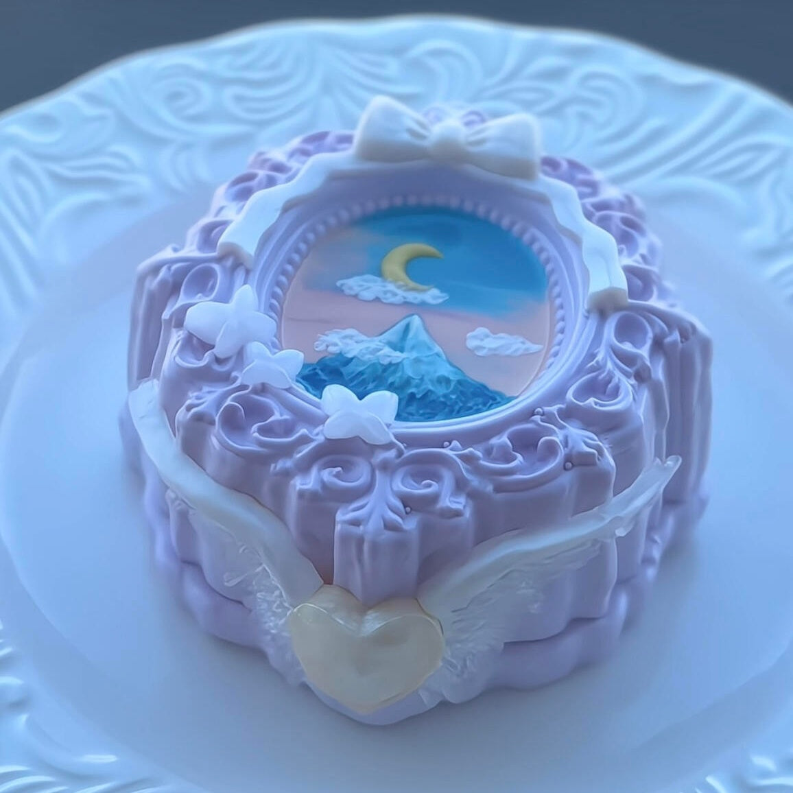 Deep Blue Purple Moon Squishy