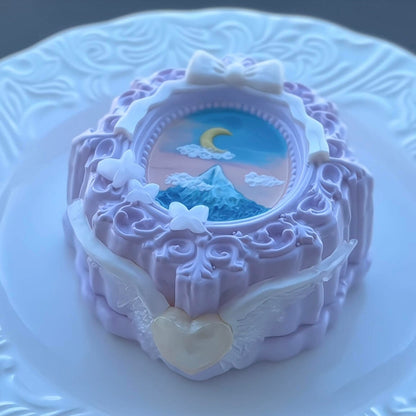 Deep Blue Purple Moon Squishy