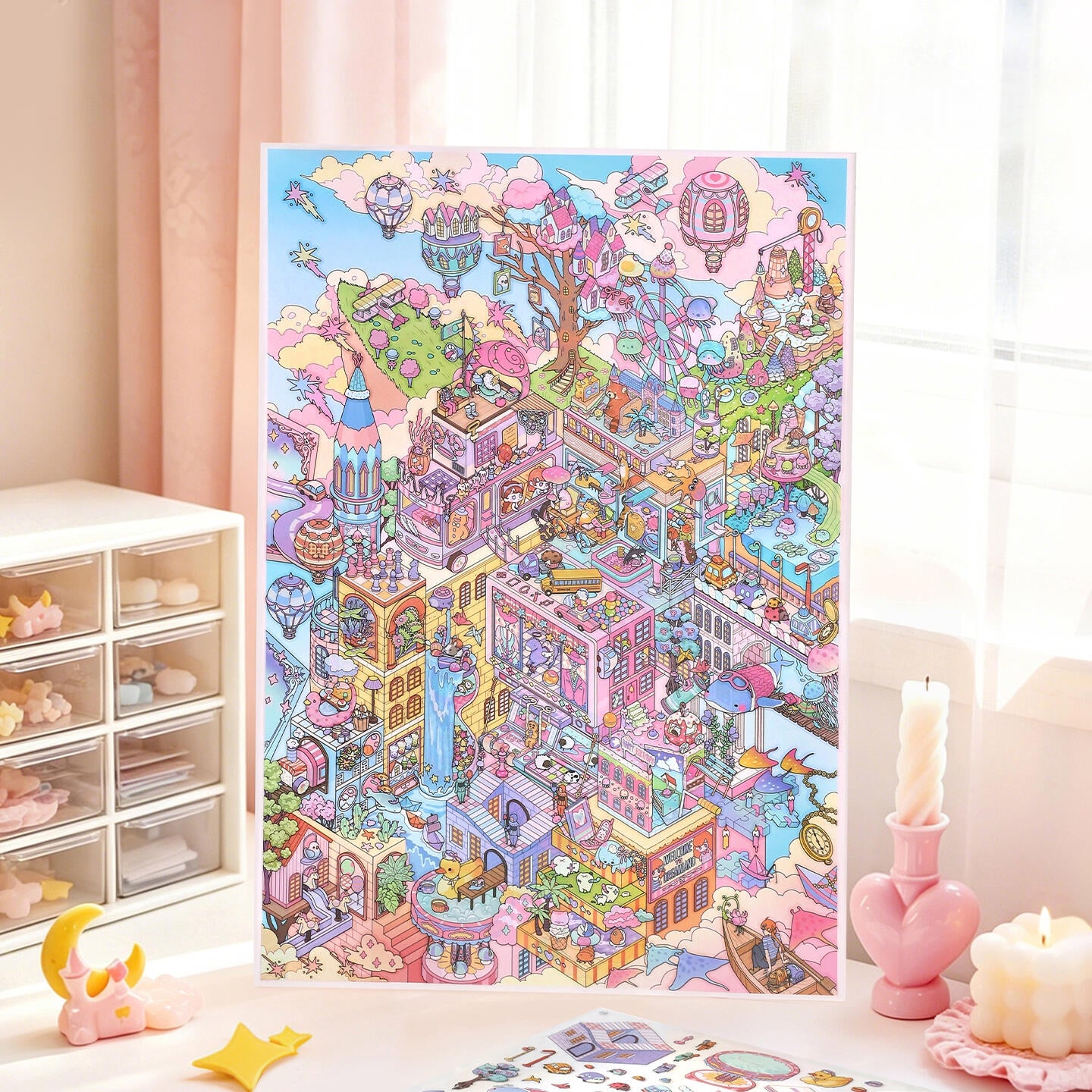 Fantasy City 3D Sticker
