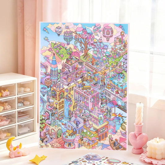 Fantasy City 3D Sticker