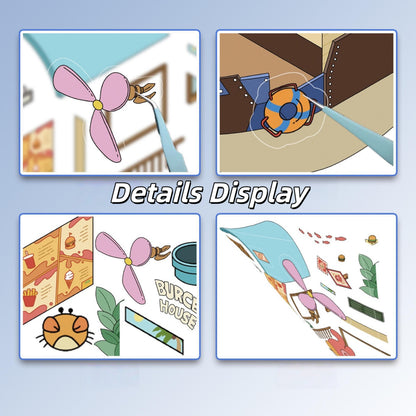 Deep Sea Burger Restaurant 3D Sticker