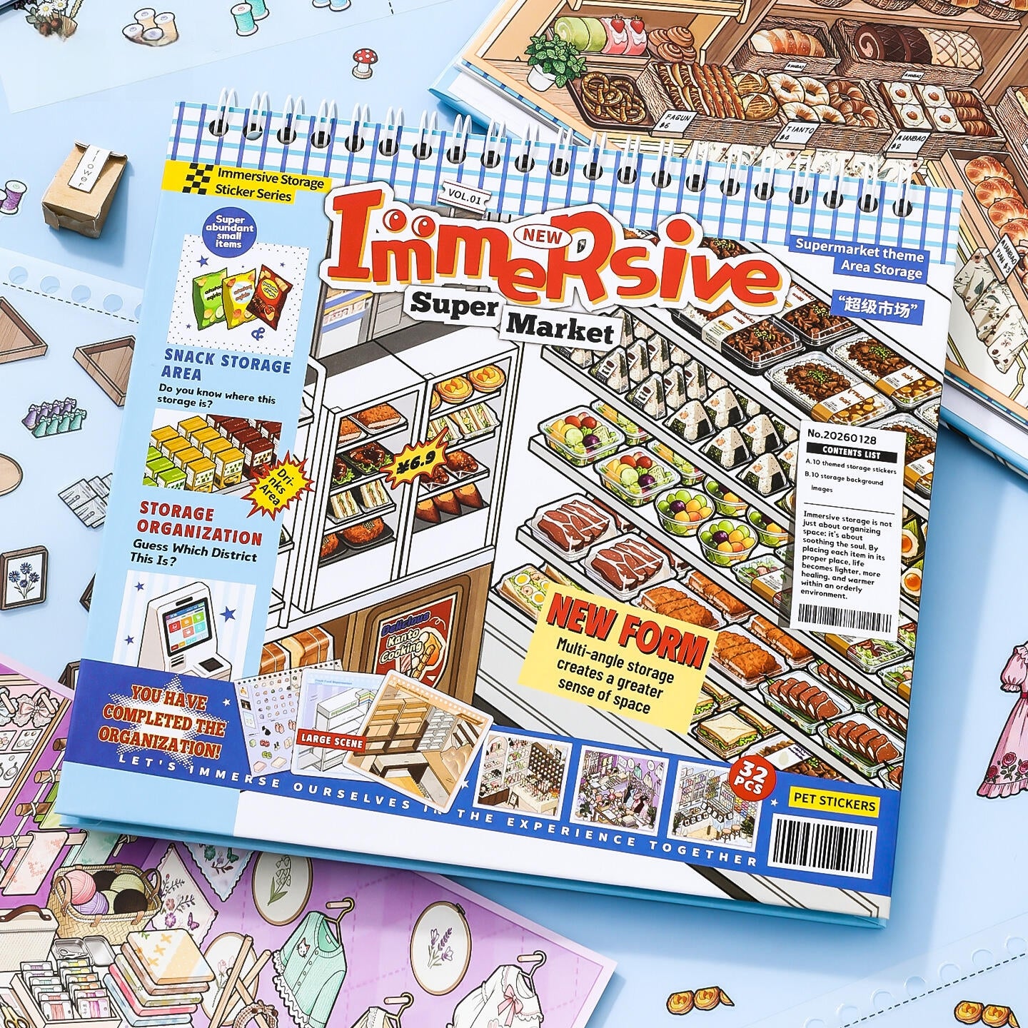 Immersive Shopping 3D Sticker Book