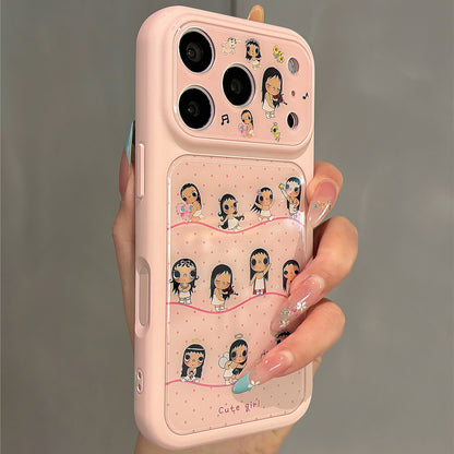 Cartoon Polka Dot Xiaoyu Illustration Acrylic Phone Case