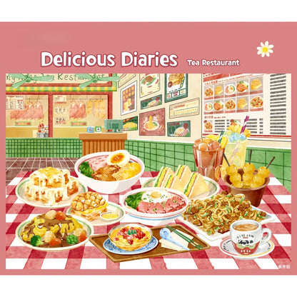 Delicious Diaries 3D Sticker | 4 Cute Miniature Scenes