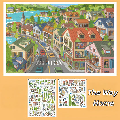 Whimsical Life 3D Sticker | 4 Cute Miniature Scenes