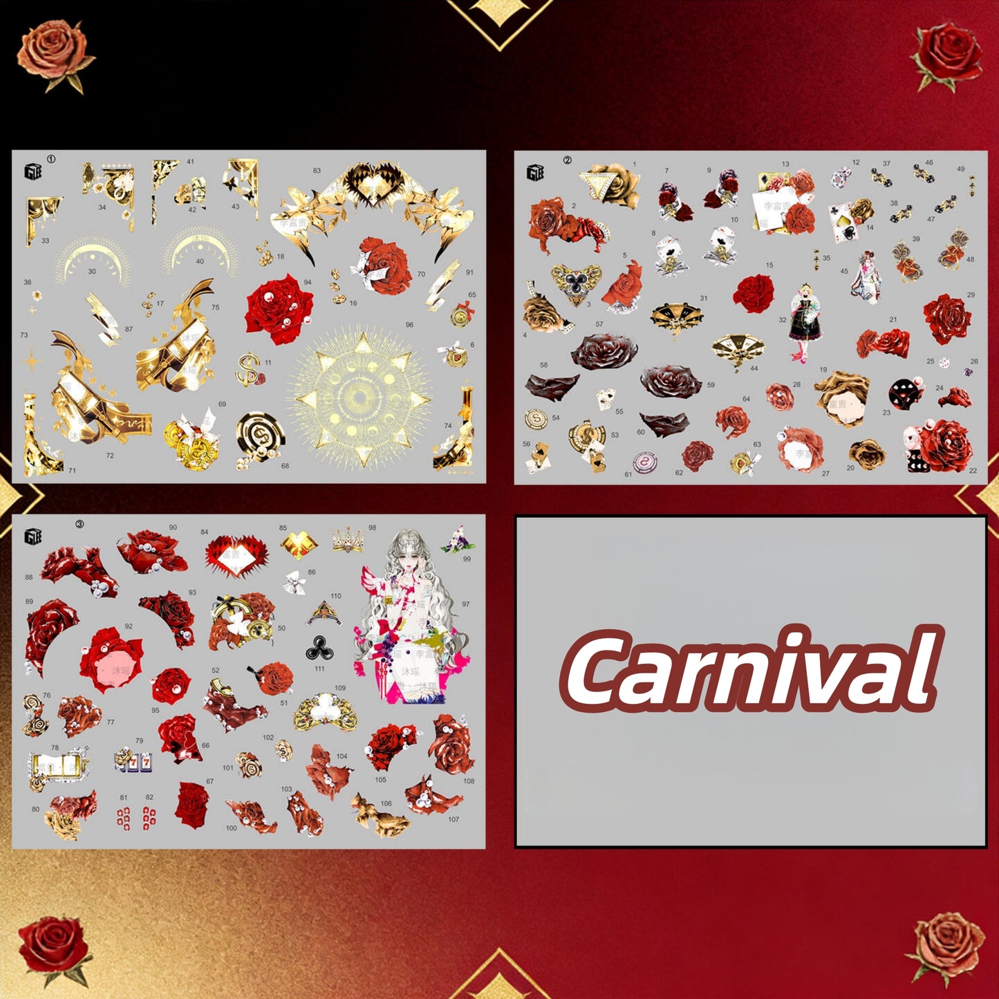 Spectacle & Spell 3D Sticker | 2 Cute Miniature Scenes