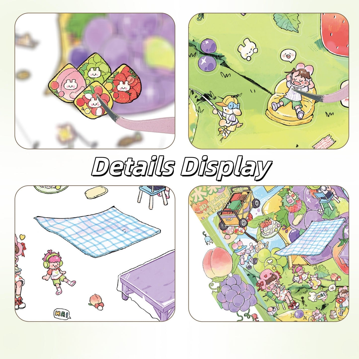 Fruit Camping Adventure 3D Sticker