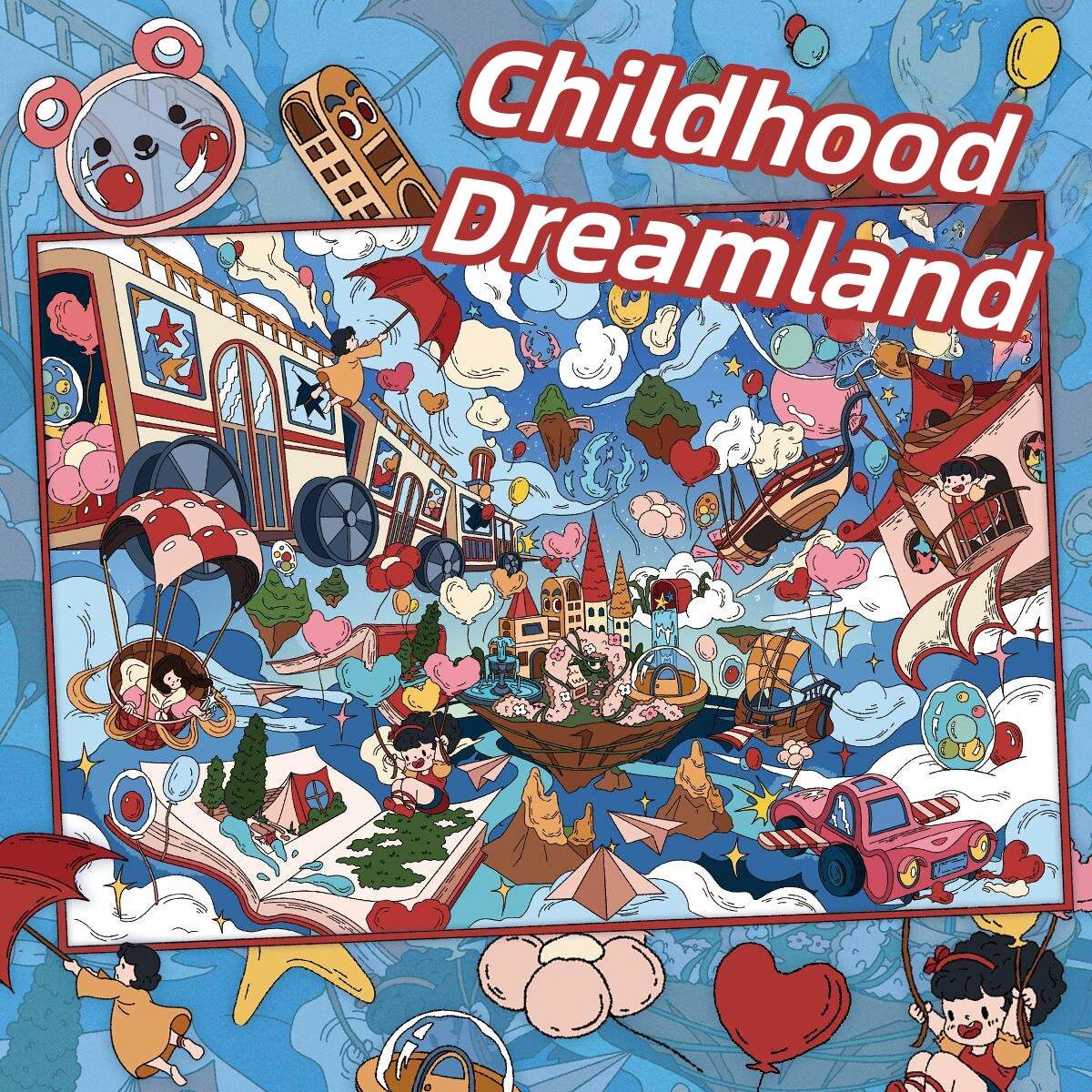 Dreamscape Chronicles 3D Sticker | 5 Cute Miniature Scenes