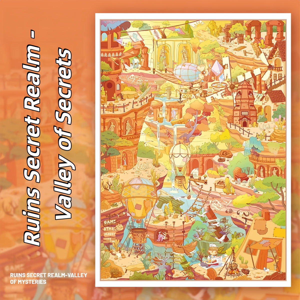 Dreams and Discoveries 3D Sticker | 3 Cute Miniature Scenes
