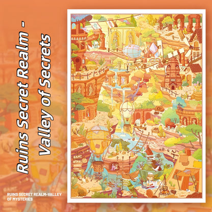 Dreams and Discoveries 3D Sticker | 3 Cute Miniature Scenes