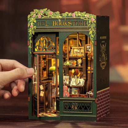 Bookstore Memories Owl Bookshop DIY Miniature House - English Instructions