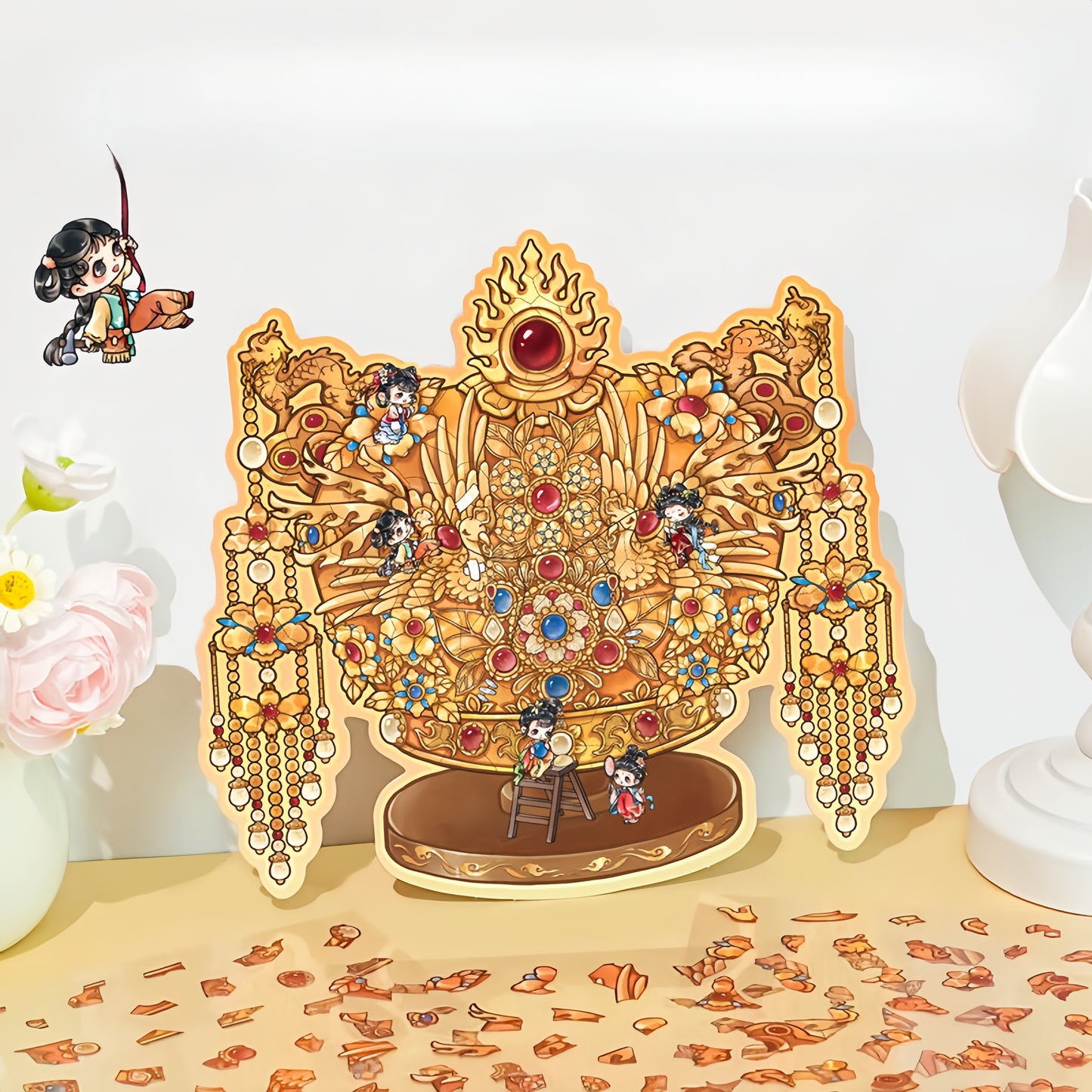 Antique Restoration 3D Sticker | 5 Cute Miniature Scenes