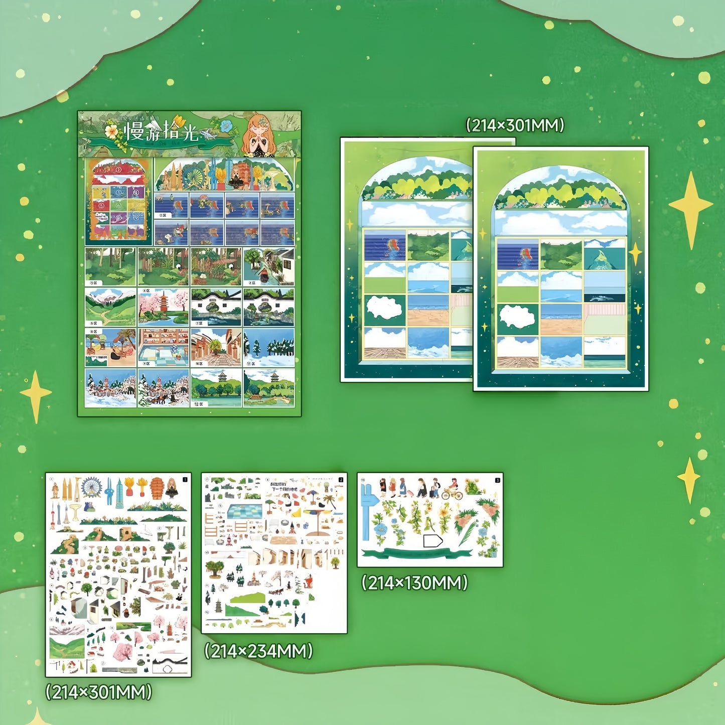 Dream Life 3D Sticker | 2 Cute Miniature Scenes