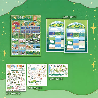 Dream Life 3D Sticker | 2 Cute Miniature Scenes