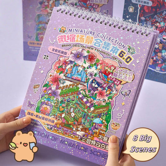 Miniature Shop 3D Sticker Book