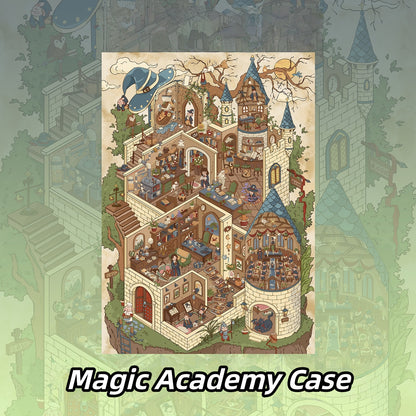 The Detective Series 3D Sticker | 2 Cute Miniature Scenes