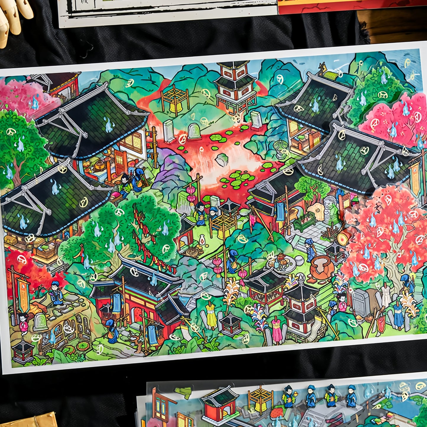 Strange Tales 3D Sticker | 2 Cute Miniature Scenes