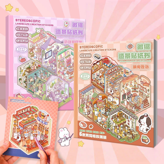 Paw's Shop 3D Sticker Book