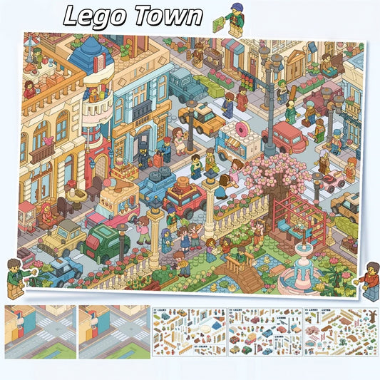 Little Worlds 3D Sticker | 2 Cute Miniature Scenes
