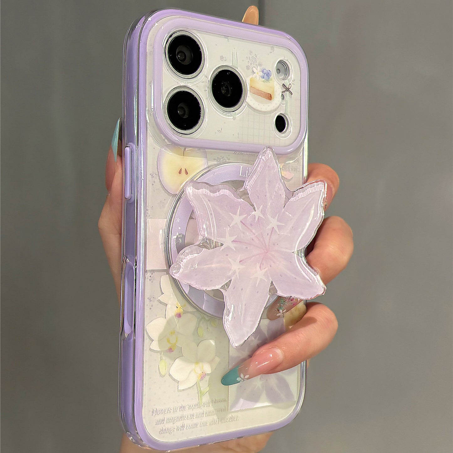Lily Magnetic Stand Acrylic Phone Case