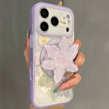 Lily Magnetic Stand Acrylic Phone Case